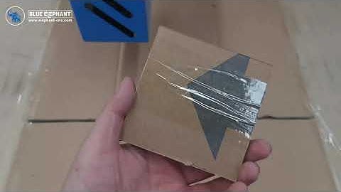 Oscillating knife cnc router working video for carton and wood cutting