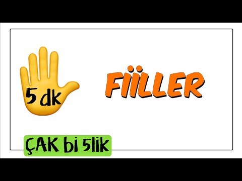 Video: Fiil Nasıl Yazılır