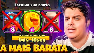 AO AZAR! SÓ POSSO ESCOLHER A CARTA MAIS BARATA NO NOVO TORNEIO GLOBAL