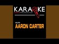 How I Beat Shaq Karaoke Instrumental Version In The Style Of Aaron Carter 