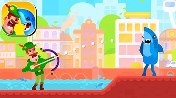 Bowmasters - Gameplay Walkthrough Reaching Video Games Max Level (iOS, Android)