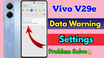 how to off data warning in vivo v29e, vivo v29e data warning problem