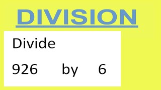 Divide 926 by 6