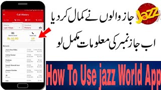 How To Use Jazz World App |Complete Detail | Top Videos screenshot 3