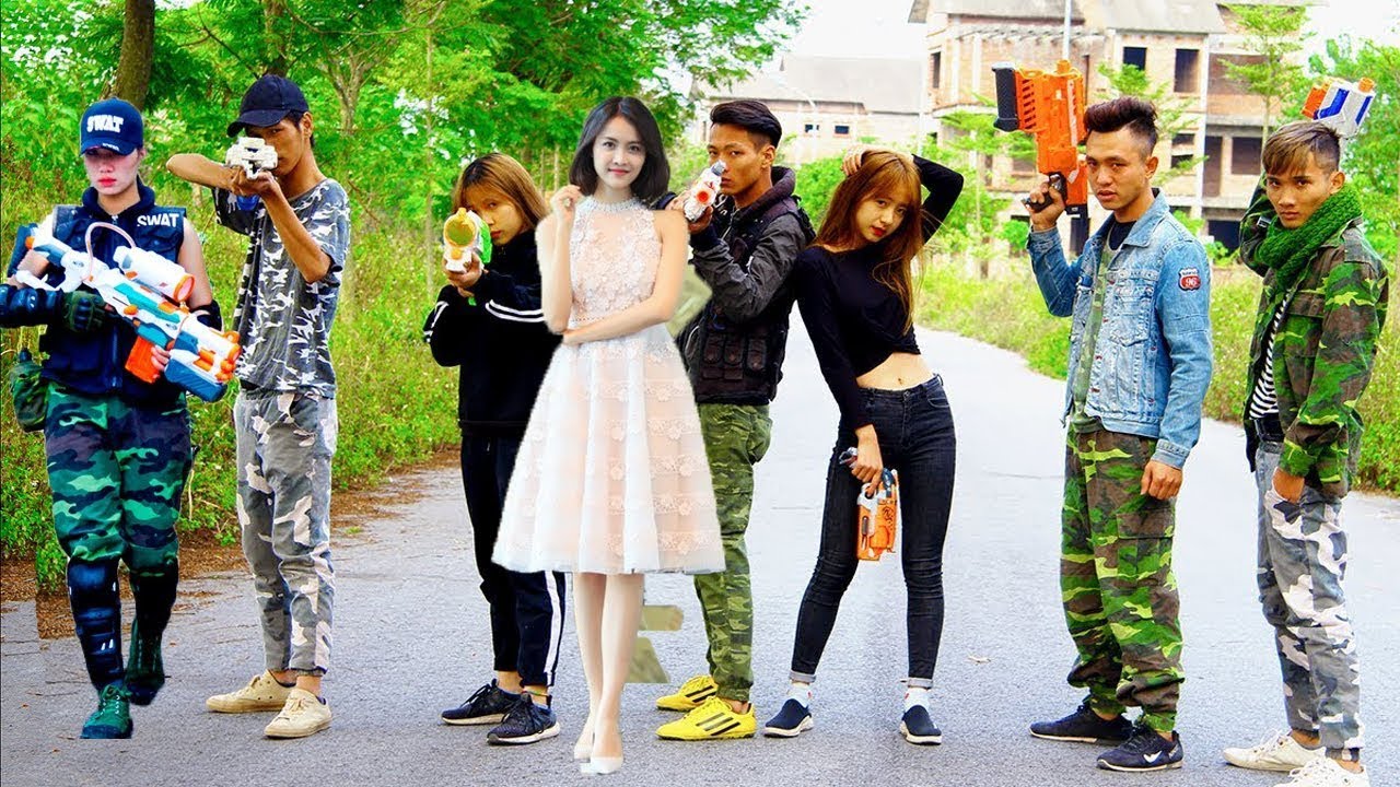 Nerf War: Warrior 😍 Hero Girl Nerf Guns Suicide Squad Rescue Princess Nerf Movie