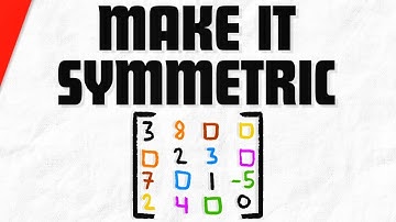 Fill Missing Entries to Make a Symmetric Matrix | Linear Algebra Exercises