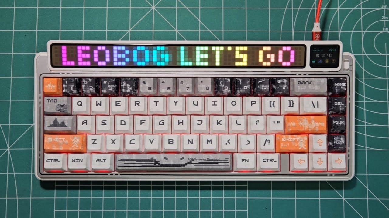 8만원 후반대 네온사인 화려한 65배열 키보드 / Leobog AMG65 Gray_LEOBOG Jasper - YouTube