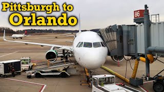Full Flight: Frontier Airlines A321 Pittsburgh to Orlando (PIT-MCO)