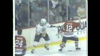 Blackhawks - Bruins rough stuff 3/3/90