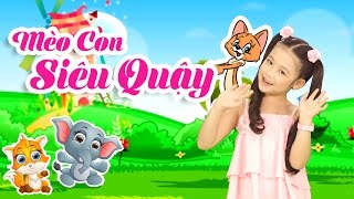 Nhạc Thiếu Nhi Bảo Ngọc 🌺 Mèo Con Siêu Quậy - Liên Khúc Remix, Vui Nhộn, Sôi Động