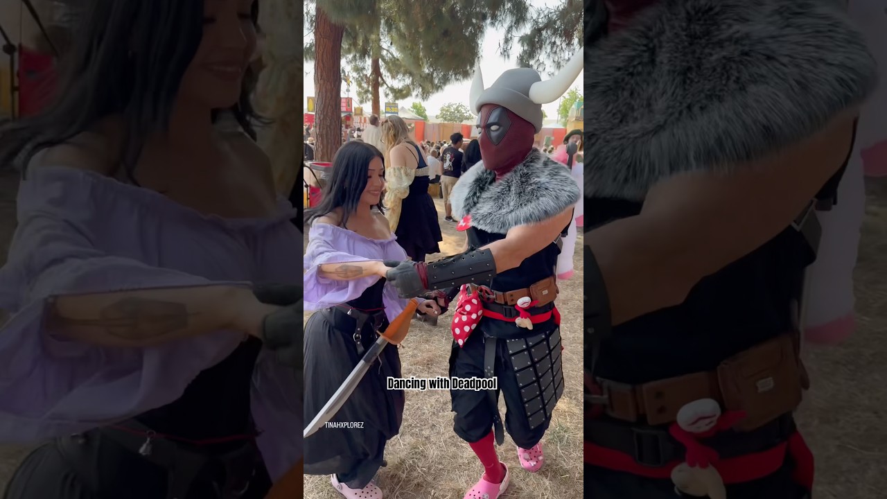 Danced with DeadPool at AZ renfaire #viralshort #foryou #arizonarenfaire