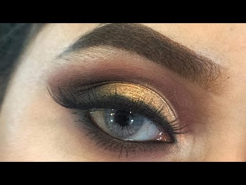 SPECIAL OCCASION Glam Eye Makeup Tutorial | Gold Glitter Smokey Eye|MakeupRevolution SophX Palette