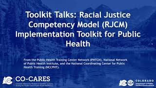 Toolkit Talks: Racial Justice Competency Model video five