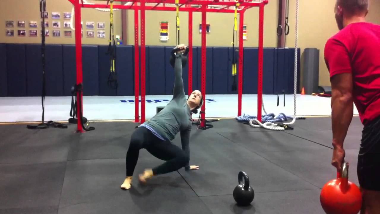 42 Year Old Female - 62 lbs Turkish Get Up