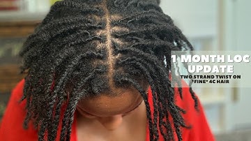 1 MONTH LOC UPDATE | BUDDING & SHRINKAGE?  Two Strand Twist Starter Locs | LOC JOURNEY