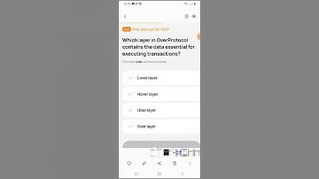 Which layer is overprotocol contains the data essential for executing transaction?