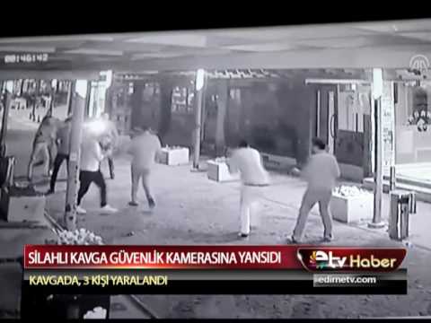 SİLAHLI KAVGA GÜVENLİK KAMERASINA YANSIDI