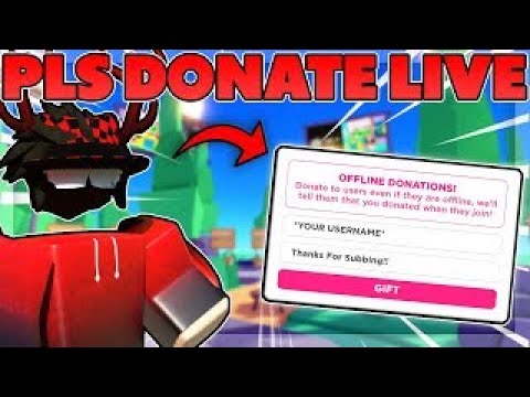 🔴ROBLOX PLS DONATE LIVE! DONATING/GIFTING ROBUX TO VIEWERS! 