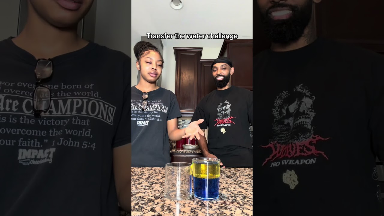 TRANSFER THE WATER CHALLENGE #shorts