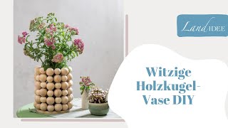 Diy Tolle Holzkugelvase Selber Machen. Deko Für Den Frühling....