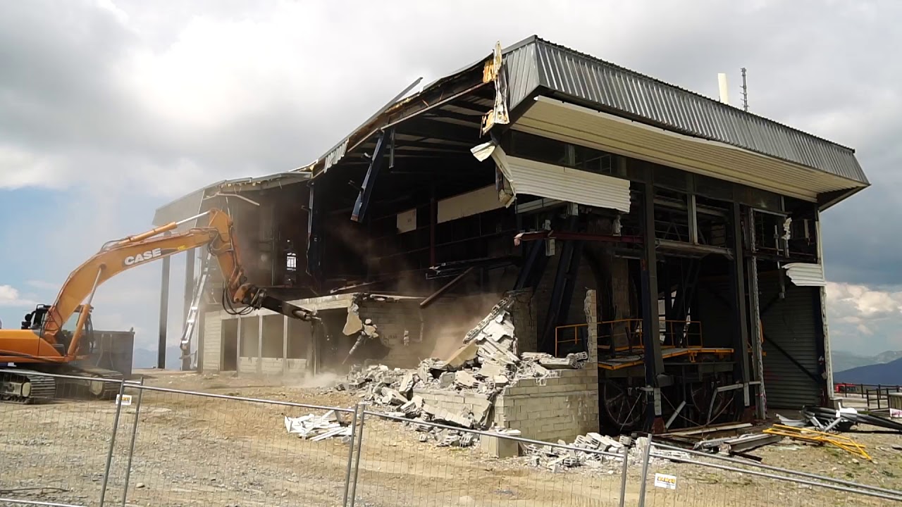 demontage téléphérique sept 2018