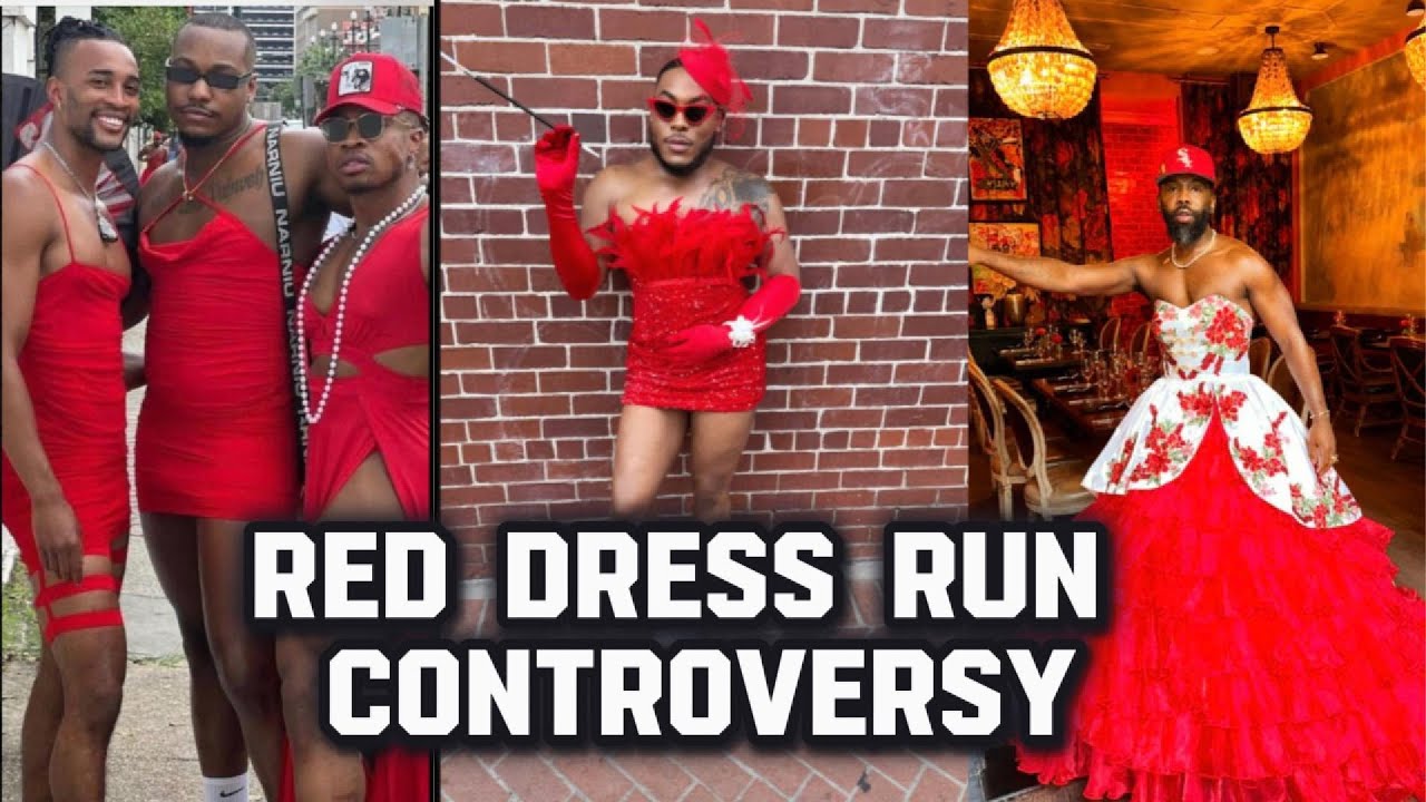 New Orleans Red Dress Run: Men in Red Dresses