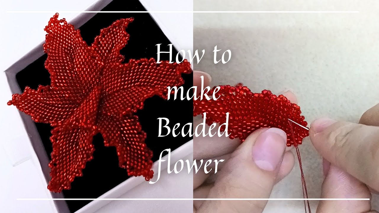 BEADED FLOWER TUTORIAL | BEADED ORCHID FLOWER 🌺 