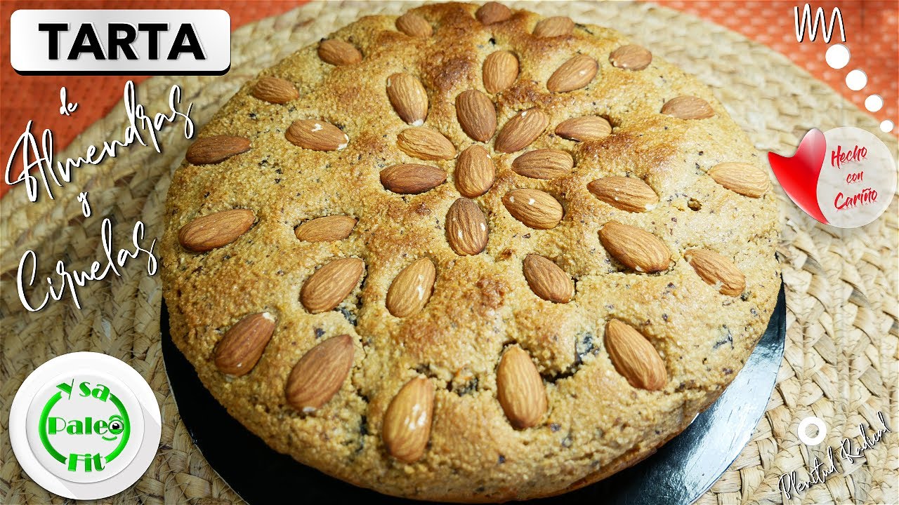 Tarta de almendras y ciruelas pasas 😋 SIN GLUTEN 👌