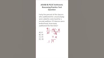 ASVAB/PiCAT Math Knowledge Practice Test Q: Translating Statements into an Equation #acetheasvab