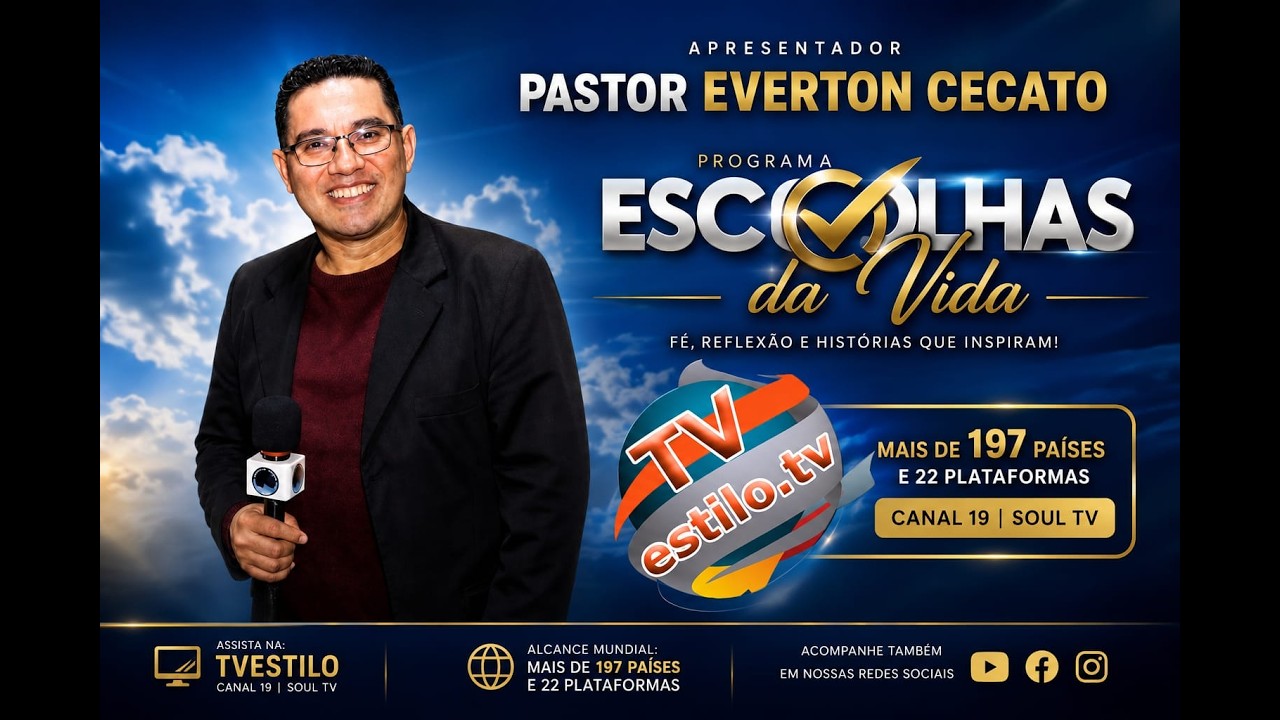 Escolhas da Vida, Pastor Everton Cecato #aovivo #adoração #missão #evangelho #mensagem #louvor #deus