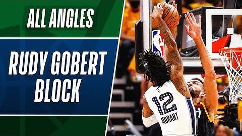 ALL ANGLES: 🚨 RUDY GOBERT MEETS JA FOR THE MONSTER BLOCK! 🚨