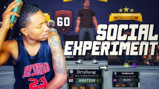 Social Experiment! I pretended to be a 60 overall amateur one on NBA 2K19 and THIS HAPPENED.....