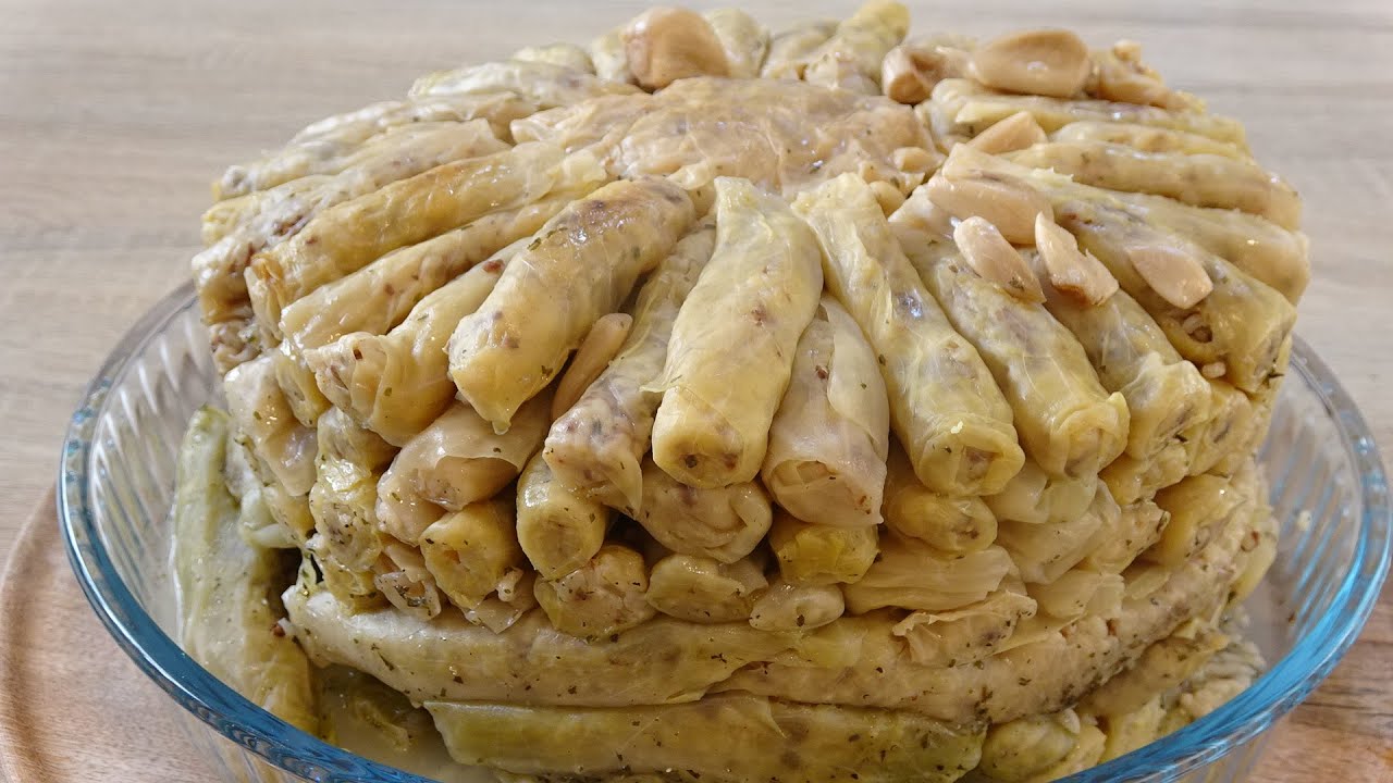 محشي الملفوف( الكرنب) ألذ وأطيب أكلة شتوية😋