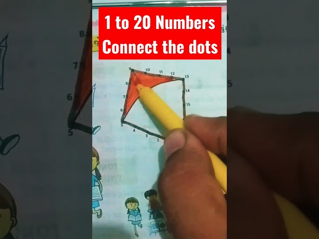 maths 1 to 20 numbrs || Connect the dots and complete the color class=
