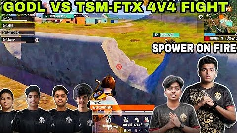 GODL VS TSM-FTX 4V4 FIGHT SPOWER ON FIRE 🔥 SAMSUNG,A3,A5,A6,A7,J2,J5,J7,S5,S6,S7,59,A10,A20,A30