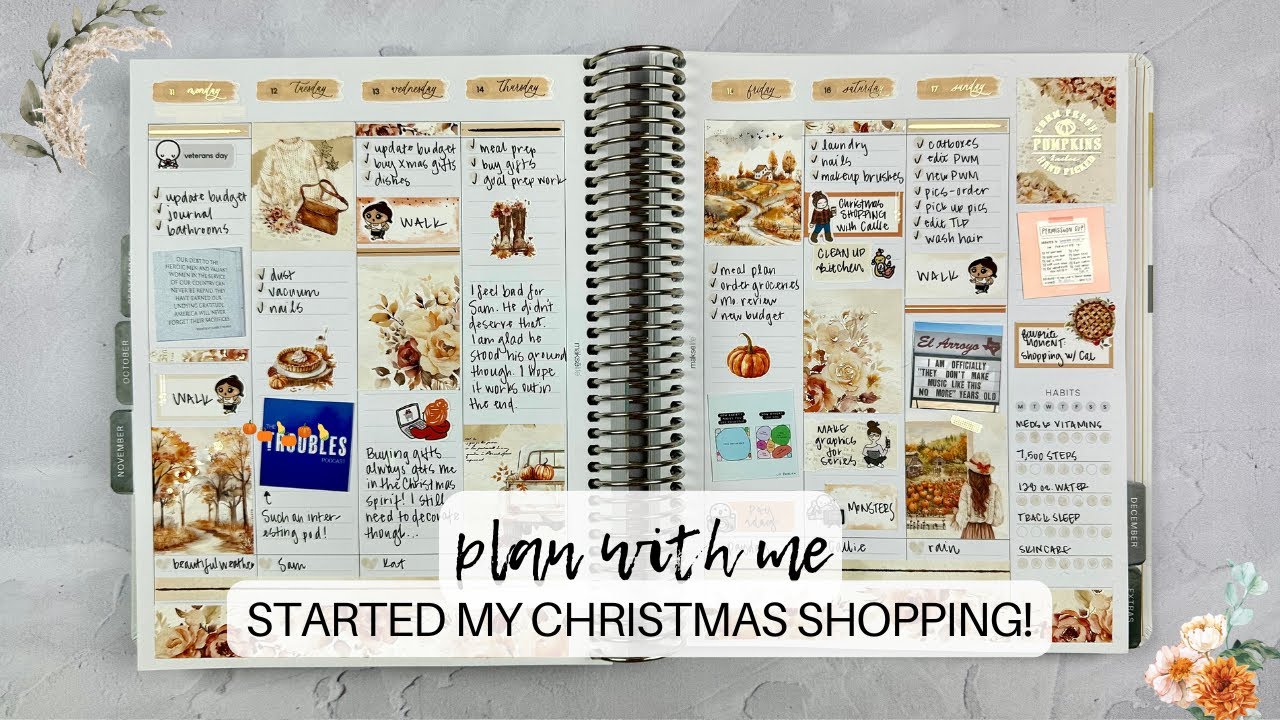 PLAN WITH ME | stressful week made better by christmas shopping!  | 