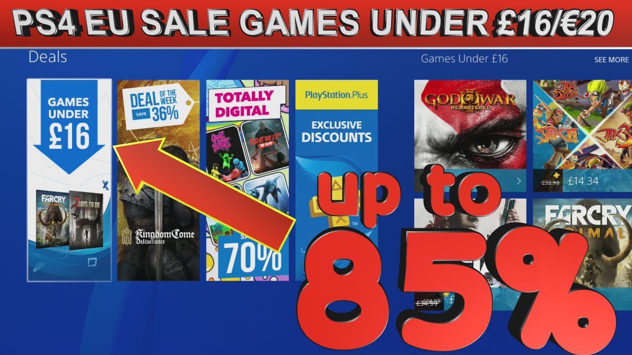 PS4 EU Games Under 16 20 Sale Save Up To 85 Easy Platinums And 