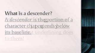 Detailed Stop Underlining Your Descenders! Details