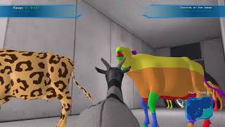 Goat Simulator cow test chambers