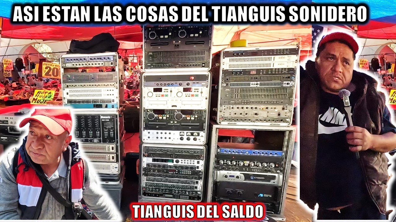 ASI ESTAN los PRECIOS😱de LOS EQUIPOS de SONIDO en UN TIANGUIS SONIDERO🔈DEL SALADO