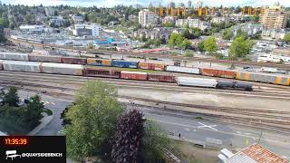 🔴LIVE : RailCAM | New Westminster BC Traffic | Fraser River | SkyTrain | Train Yard