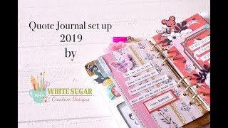 Quote journal set up-2019