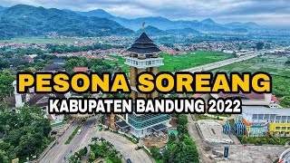 Kota Soreang/ Kabupaten Bandung 2022 (Drone View) perbandingan infrastruktur dan skyline