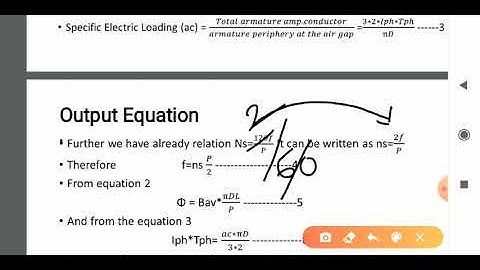 output equation of three phase induction motor