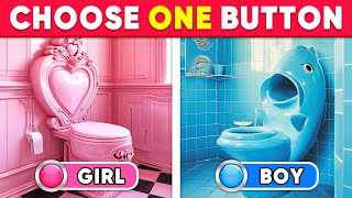 Choose One Button! GIRL or BOY Edition 🟥🟦 Daily Quiz