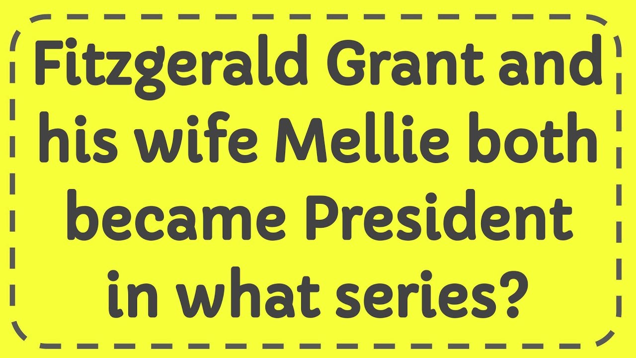 Fitzgerald Grant and his wife Mellie both became President in what series?