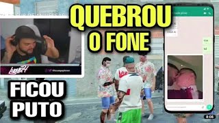 LUQUETA FICA PUTO COM O PAULINHO E QUEBRA O FONE AO VIVO NA LIVE 😱😱😱