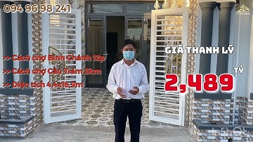 Nhà Đinh Đức Thiện Bình Chánh ngay chợ Cầu Tràm vào 800m| 1 Trệt 2 Lầu Mặt tiền đường KINH DOANH