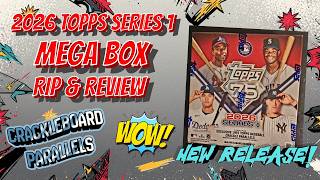 🚨NEW PRODUCT RELEASE🚨 2026 Topps Series 1 MEGA BOX Rip &amp; Review. Crackle Board Parallels are 🔥🔥🔥💯💯