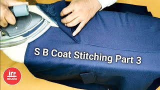 Single Breast Coat Stitching Part 3 | How To Make Side Vent On Coat Video Tutorial